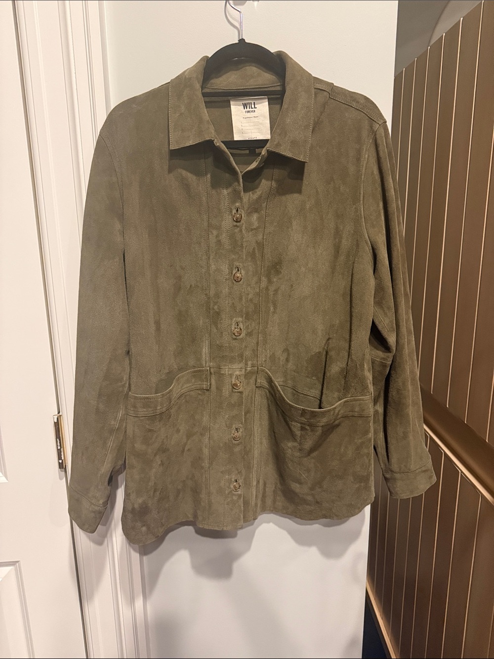Sezane Will Jacket Suede